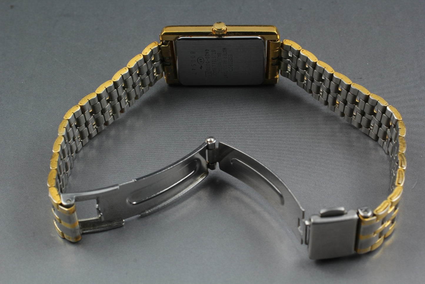 Vtg.1988 [N MINT] SEIKO AVENUE 4N20-5070 Tank 19mm Quartz Ladies Watch JAPAN