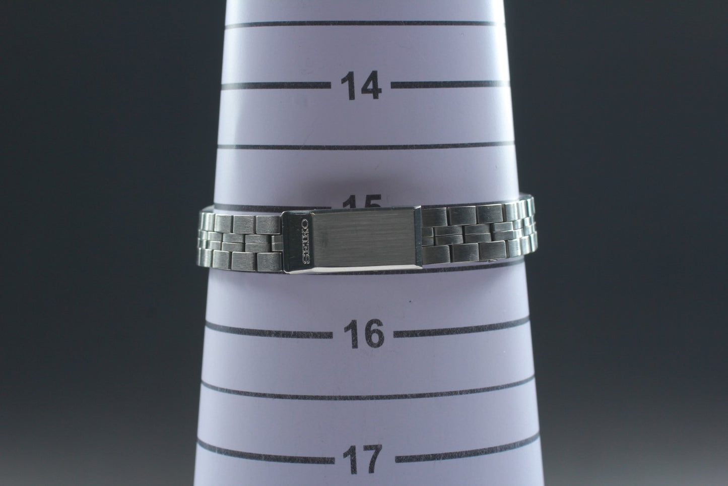 Vtg.1983 [N MINT] Seiko 2206-0320 Blue Cut-Glass Automatic Ladies Watch JAPAN