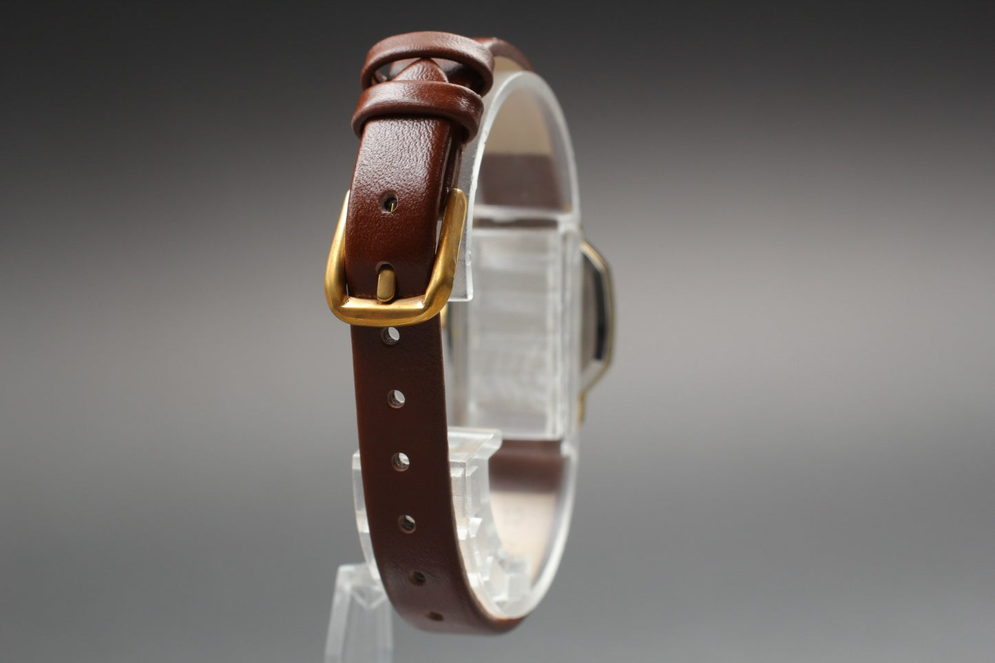 Vin.1991 [N MINT] SEIKO 1421-5060 Square Gold Quartz Ladies Watch From JAPAN