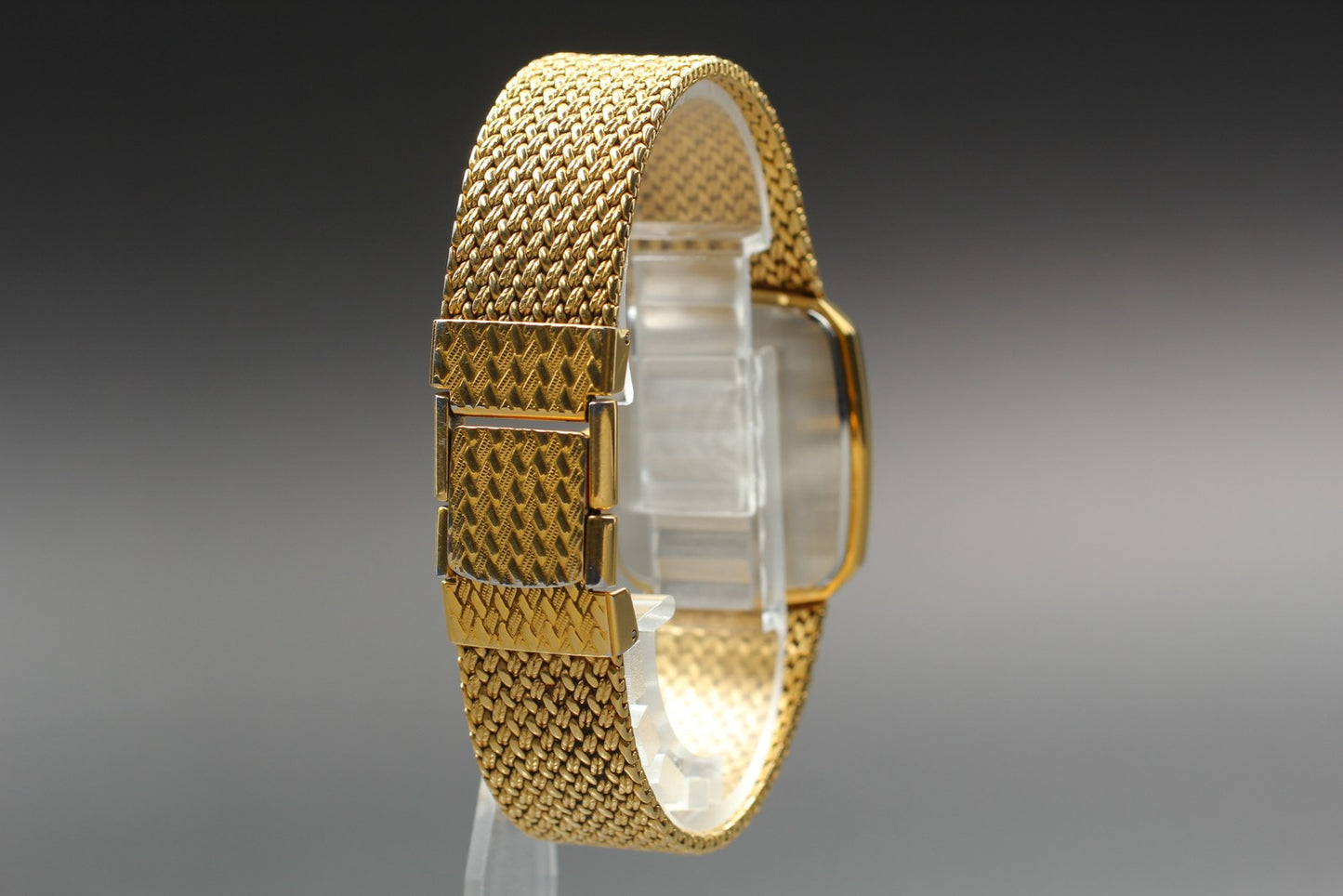 Vin.1994 [N MINT] SEIKO  DOLCE 5E31-5A90 Tank Gold Quartz Men's Watch From JAPAN
