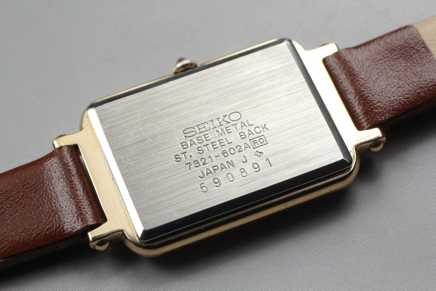 Vin.1985 [N MINT / New Batt] SEIKO 7321-602A Gold Tank Quartz Ladies Watch JAPAN