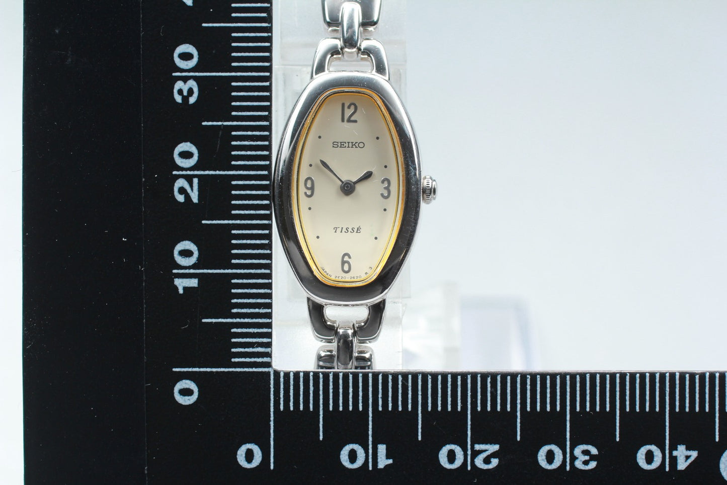 Vin.1994[N MINT] Seiko TISSE 2E20-7110 Bracelet silver Quartz Ladies Watch JAPAN