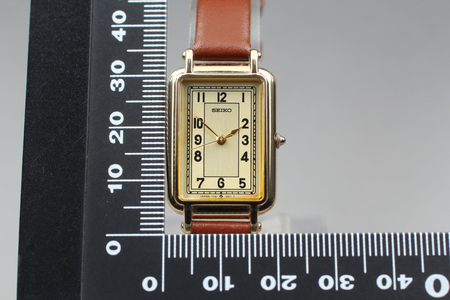 Vin.1985 [N MINT / New Batt] SEIKO 7321-602A Gold Tank Quartz Ladies Watch JAPAN