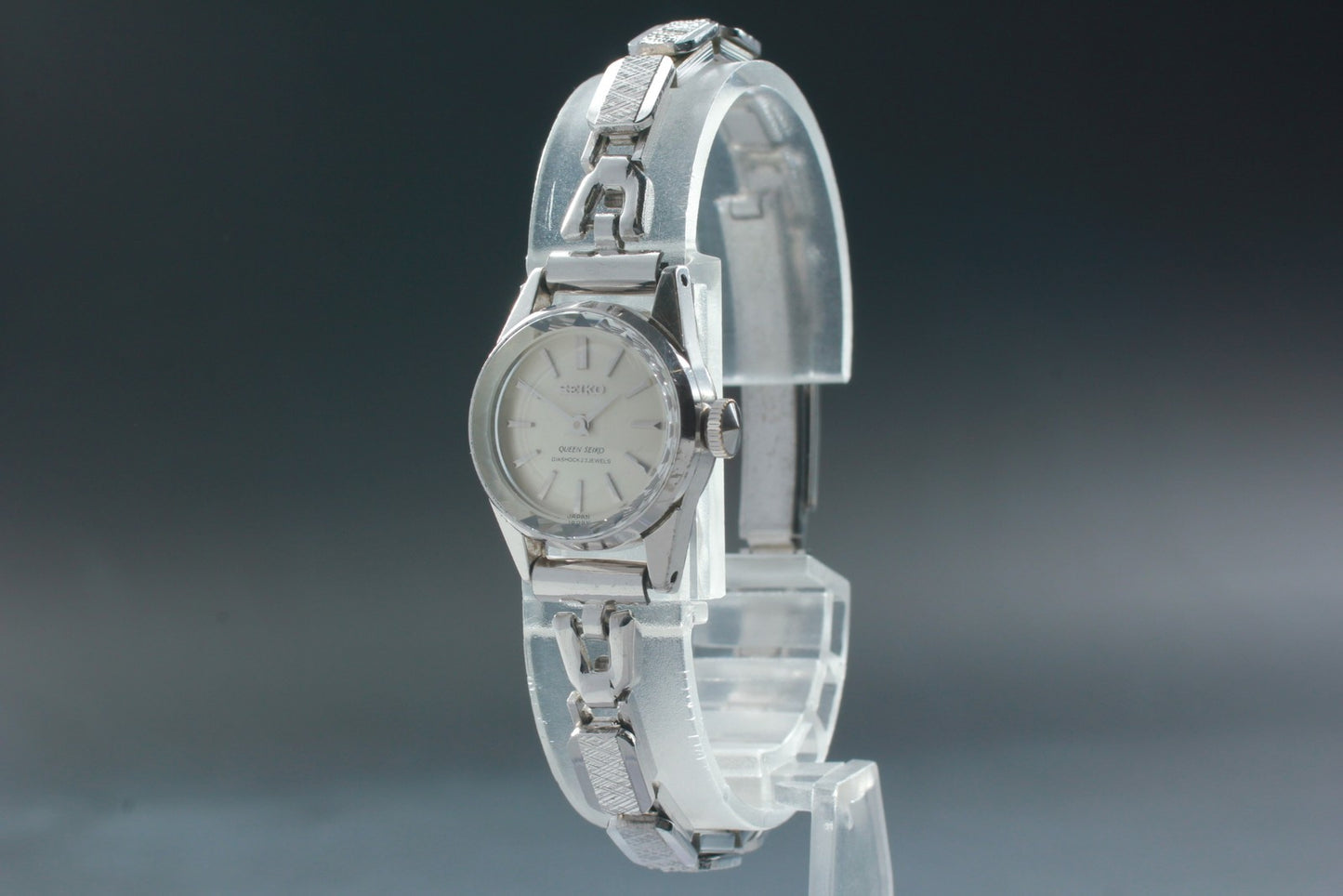 1977 [N MINT] QUEEN SEIKO 1020-0010 Cut-Glass Bracelet Manual Ladies Watch JAPAN