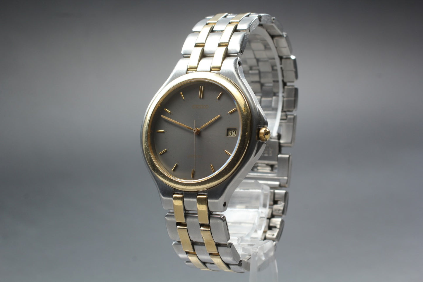 Vtg.1993 [N MINT] SEIKO LUCENT 7N42-7030 Day/Date 36mm Quartz Men's Watch JAPAN