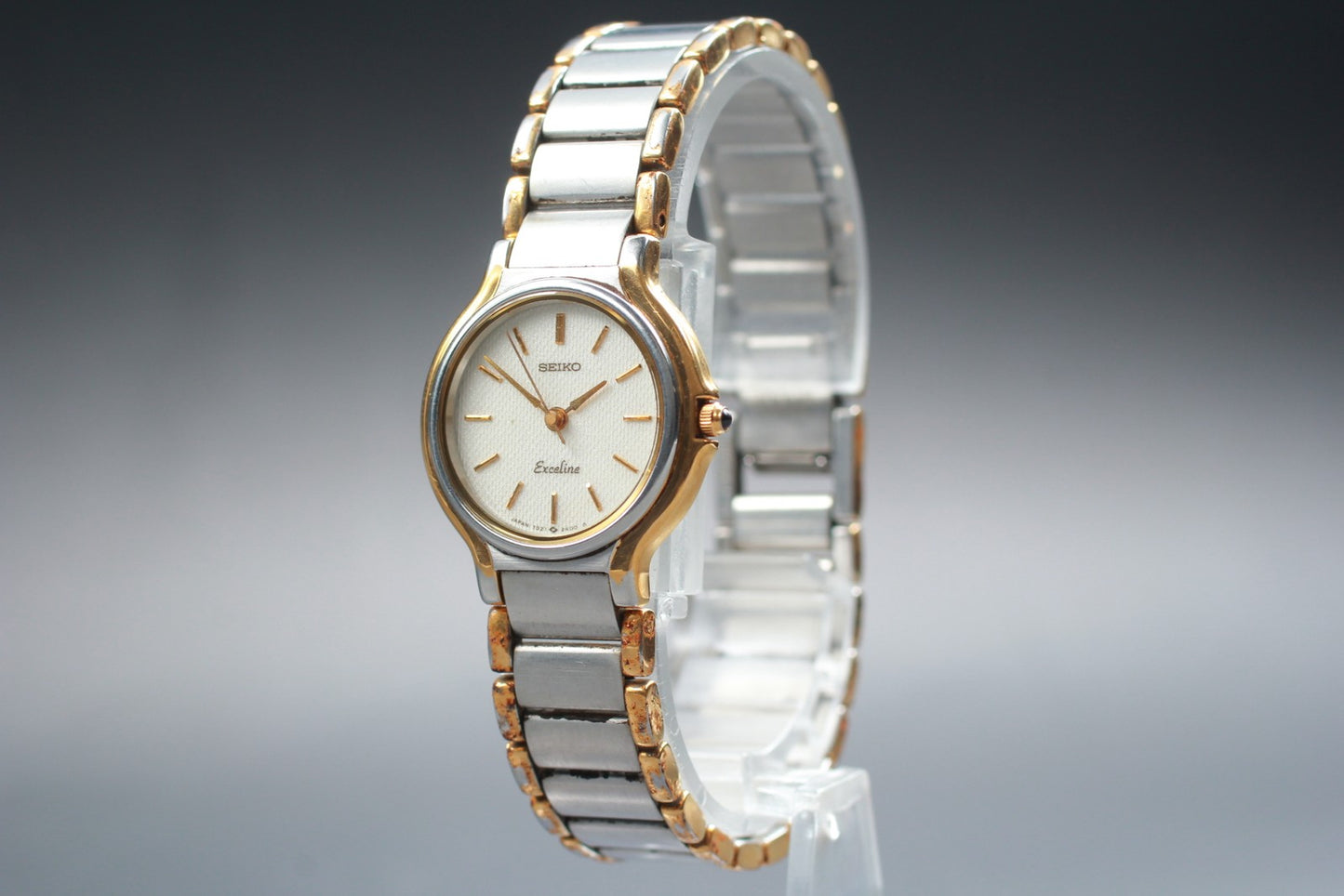 Vtg.1988 [N MINT] SEIKO Exceline 7321-0520 Bracelet Quartz Ladies Watch JAPAN