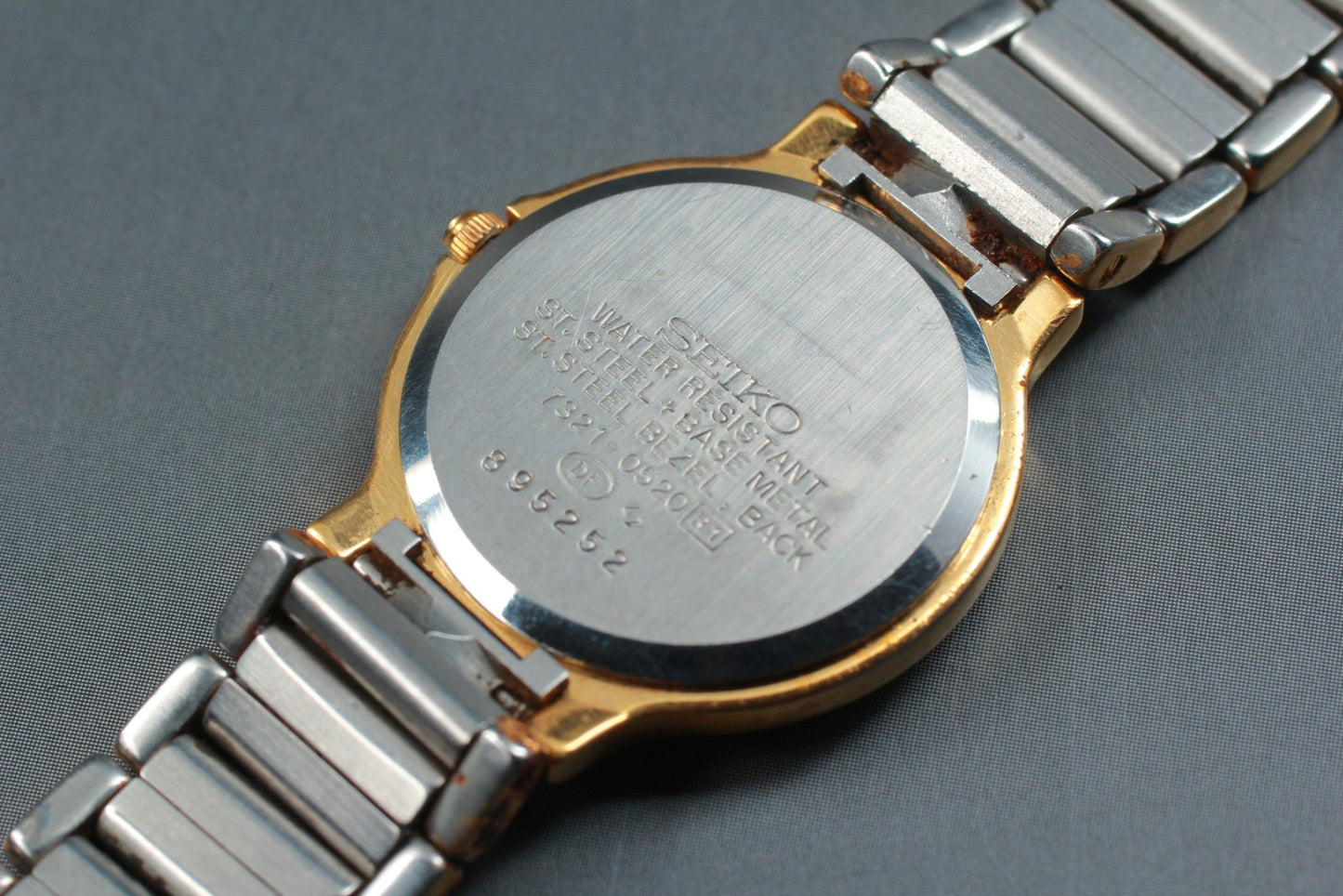 Vtg.1988 [N MINT] SEIKO Exceline 7321-0520 Bracelet Quartz Ladies Watch JAPAN