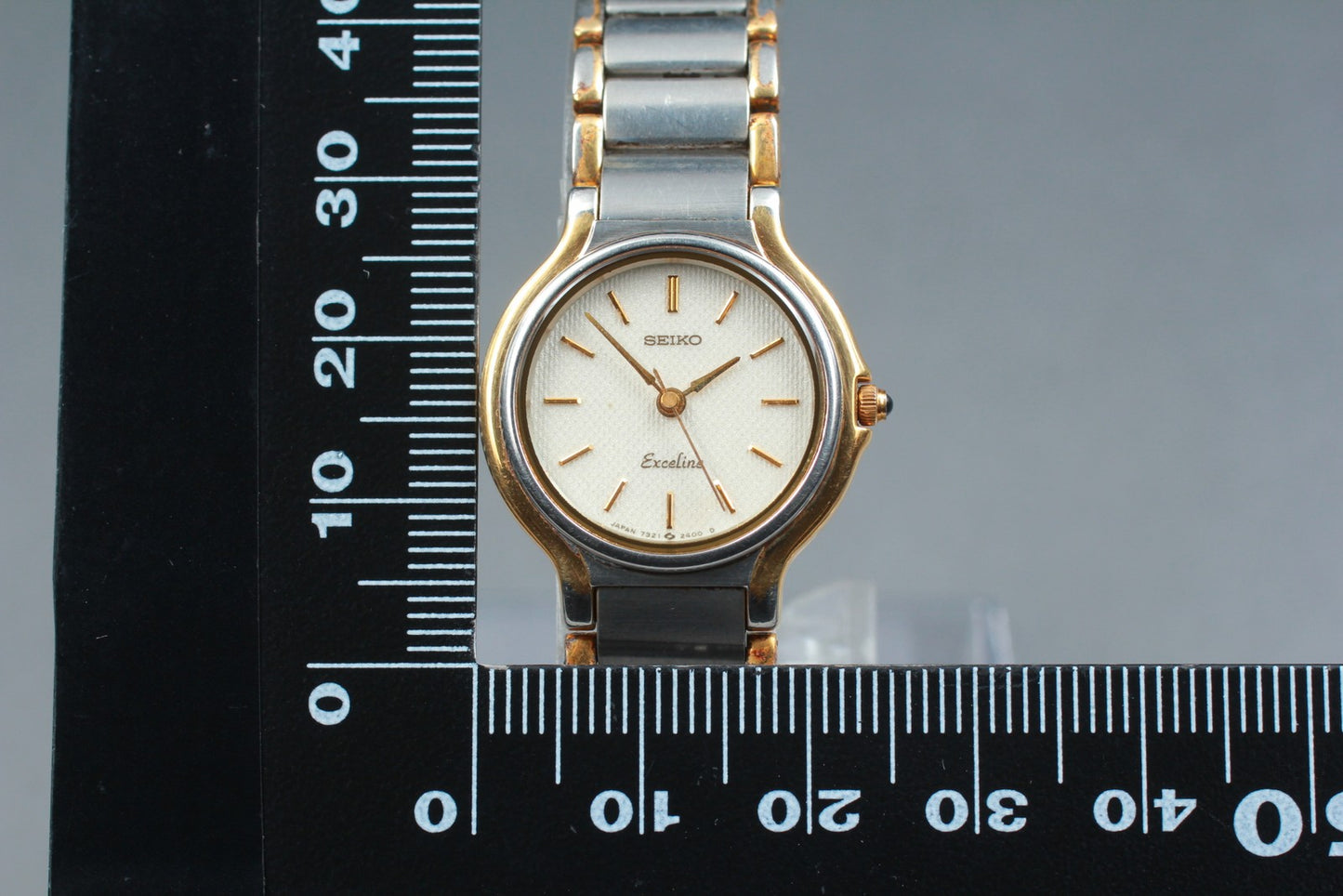 Vtg.1988 [N MINT] SEIKO Exceline 7321-0520 Bracelet Quartz Ladies Watch JAPAN