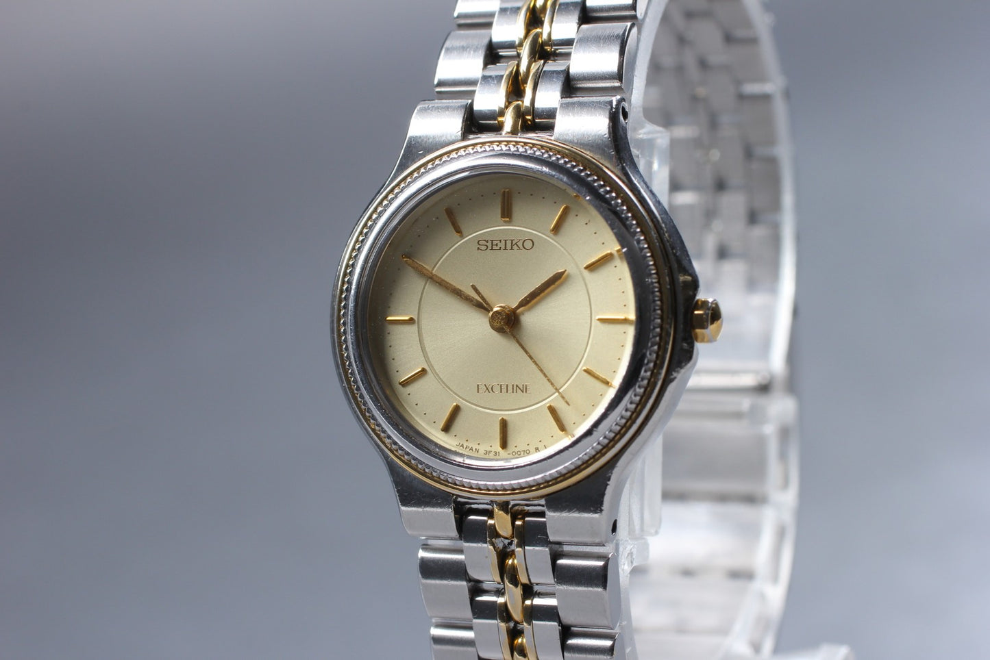 Vin.1983 [N MINT] SEIKO EXCELINE 3F31-0030 Bracelet Quartz Ladies Watch JAPAN