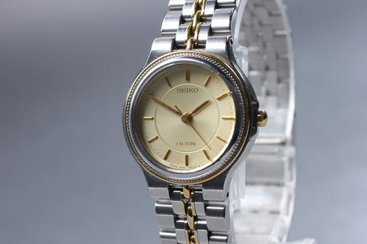 Vin.1983 [N MINT] SEIKO EXCELINE 3F31-0030 Bracelet Quartz Ladies Watch JAPAN
