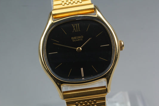 Vtg.1991 [N MINT] SEIKO 2320-6640 Gold Roman Bracelet Quartz Ladies Watch JAPAN