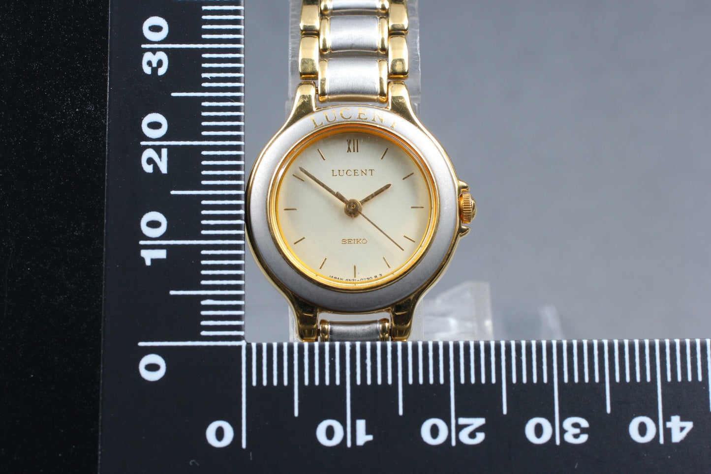 Vin.1982 [N MINT]SEIKO LUCENT 4N21-0340 Two Tone Quartz Ladies Watch From JAPAN
