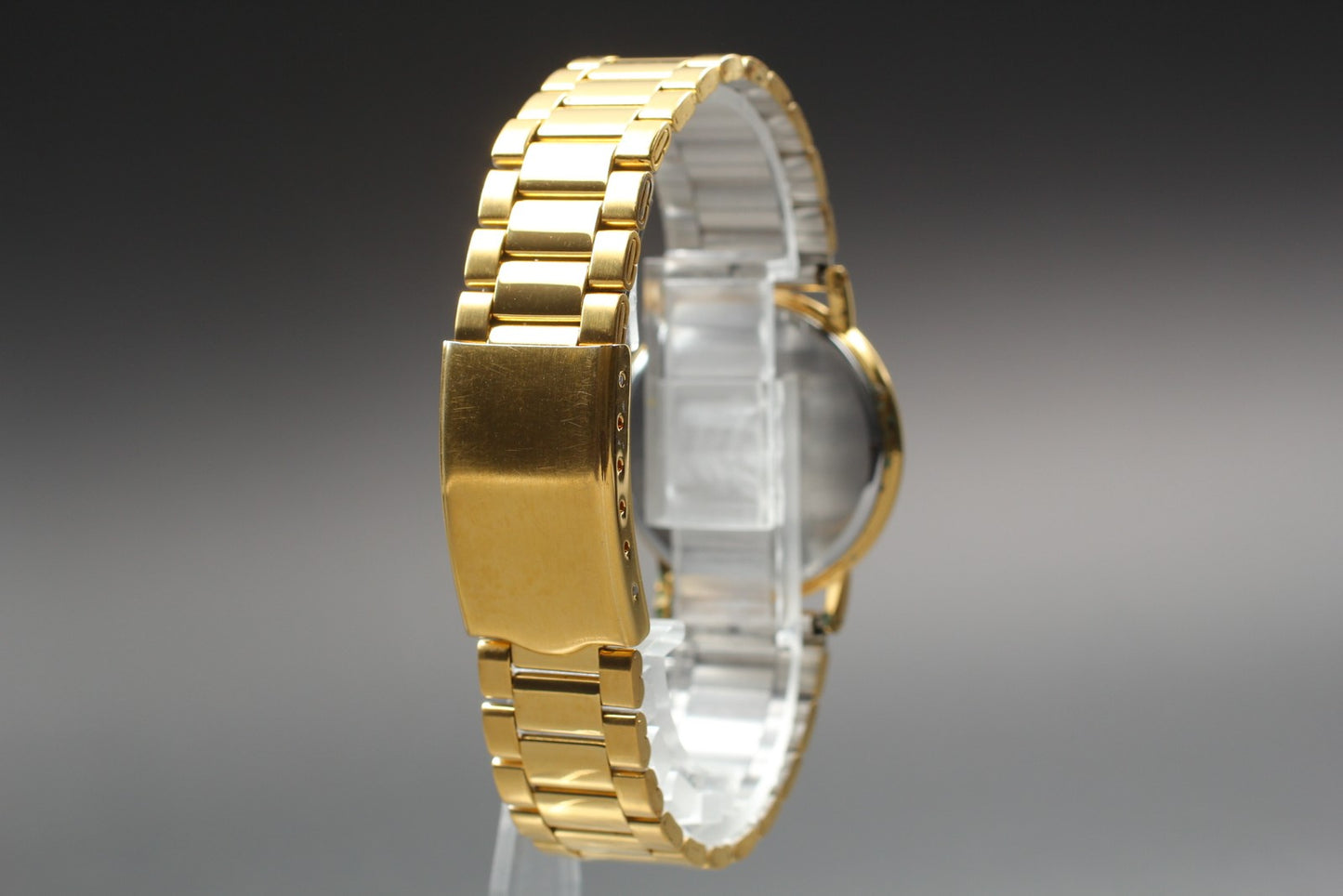 Vtg.2003 [N MINT] SEIKO DOLCE 5E31-0AA0 Roman 31mm Gold Quartz Men's Watch JAPAN