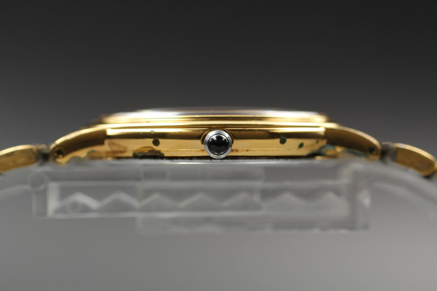 Vtg.2003 [N MINT] SEIKO DOLCE 5E31-0AA0 Roman 31mm Gold Quartz Men's Watch JAPAN