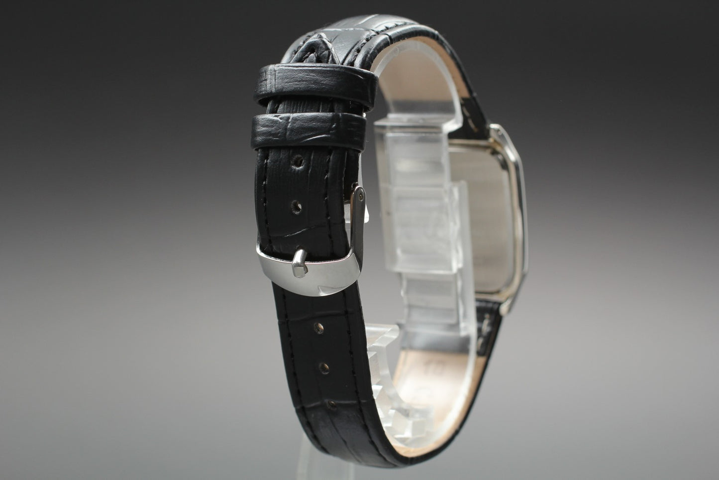 Vin. 1990 [N MINT] SEIKO Spirit 5E31-5B50 Tank Silver Quartz Mens Watch JAPAN