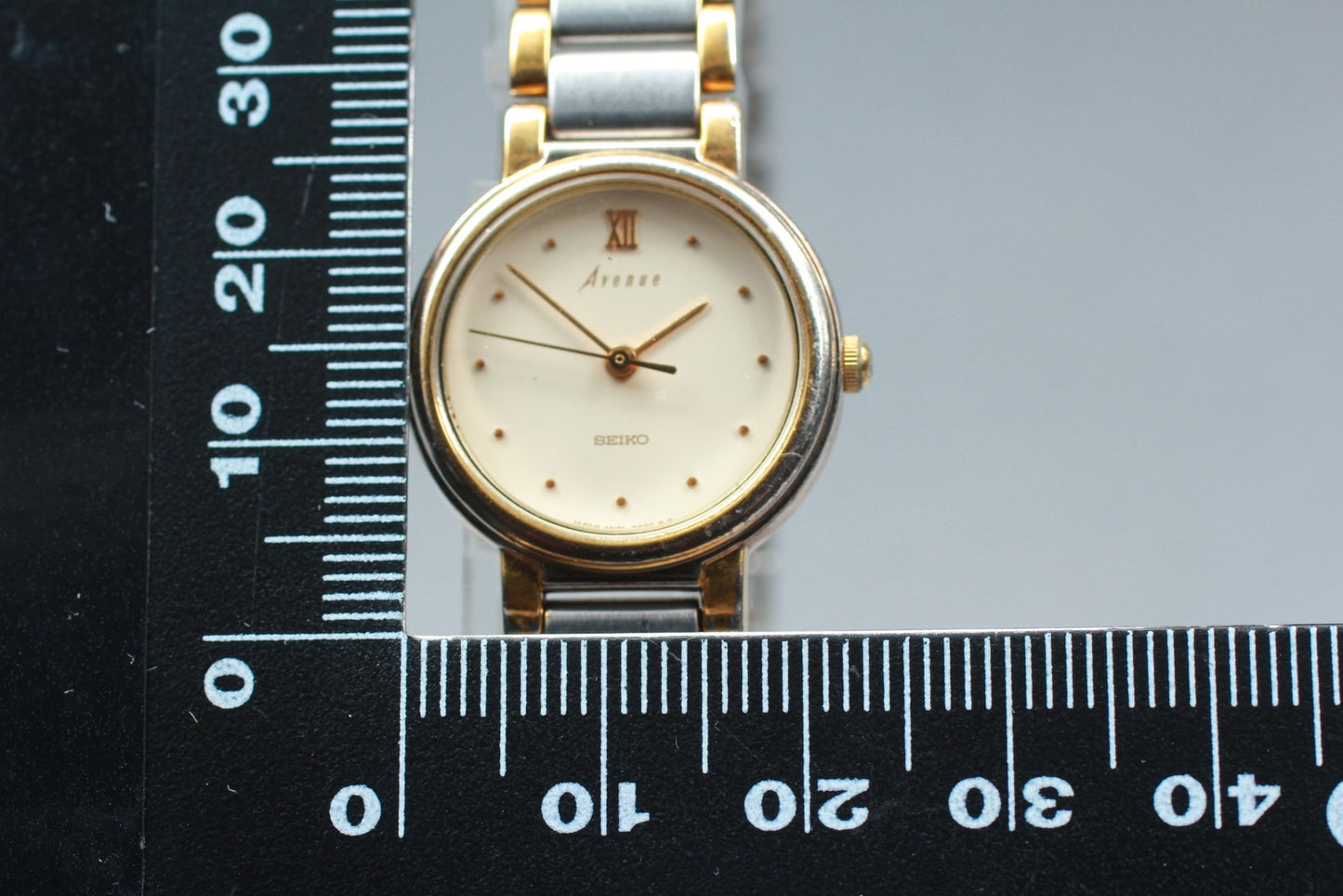 Vin.1990 [N MINT] SEIKO Avenue 4N21-0270 23mm Bracelet Quartz Ladies Watch JAPAN