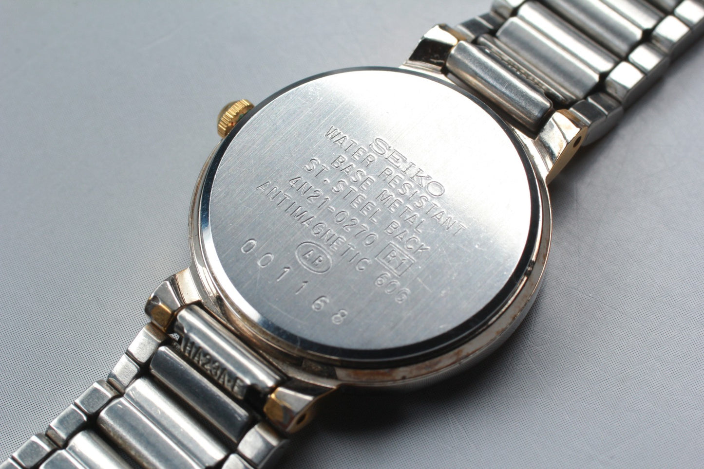 Vin.1990 [N MINT] SEIKO Avenue 4N21-0270 23mm Bracelet Quartz Ladies Watch JAPAN