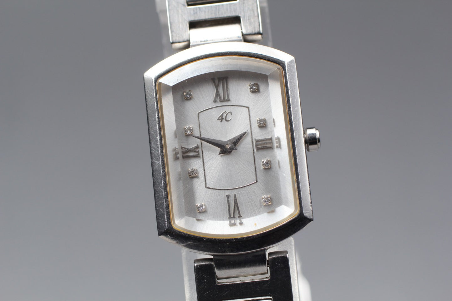 [N MINT / New Batt]  4℃ 5090 Cut glass crystal 8P Dia Quartz Ladies Watch JAPAN