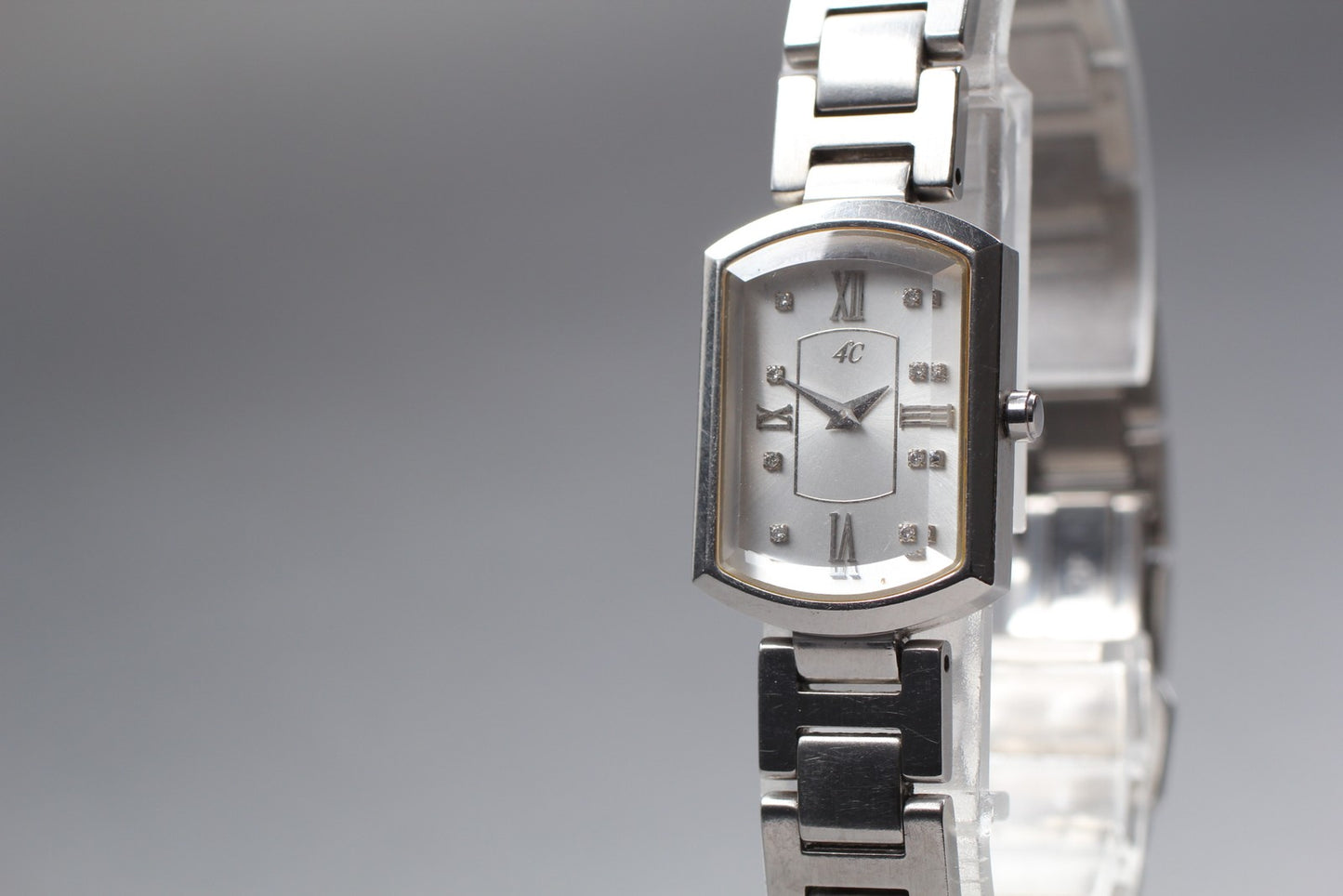 [N MINT / New Batt]  4℃ 5090 Cut glass crystal 8P Dia Quartz Ladies Watch JAPAN