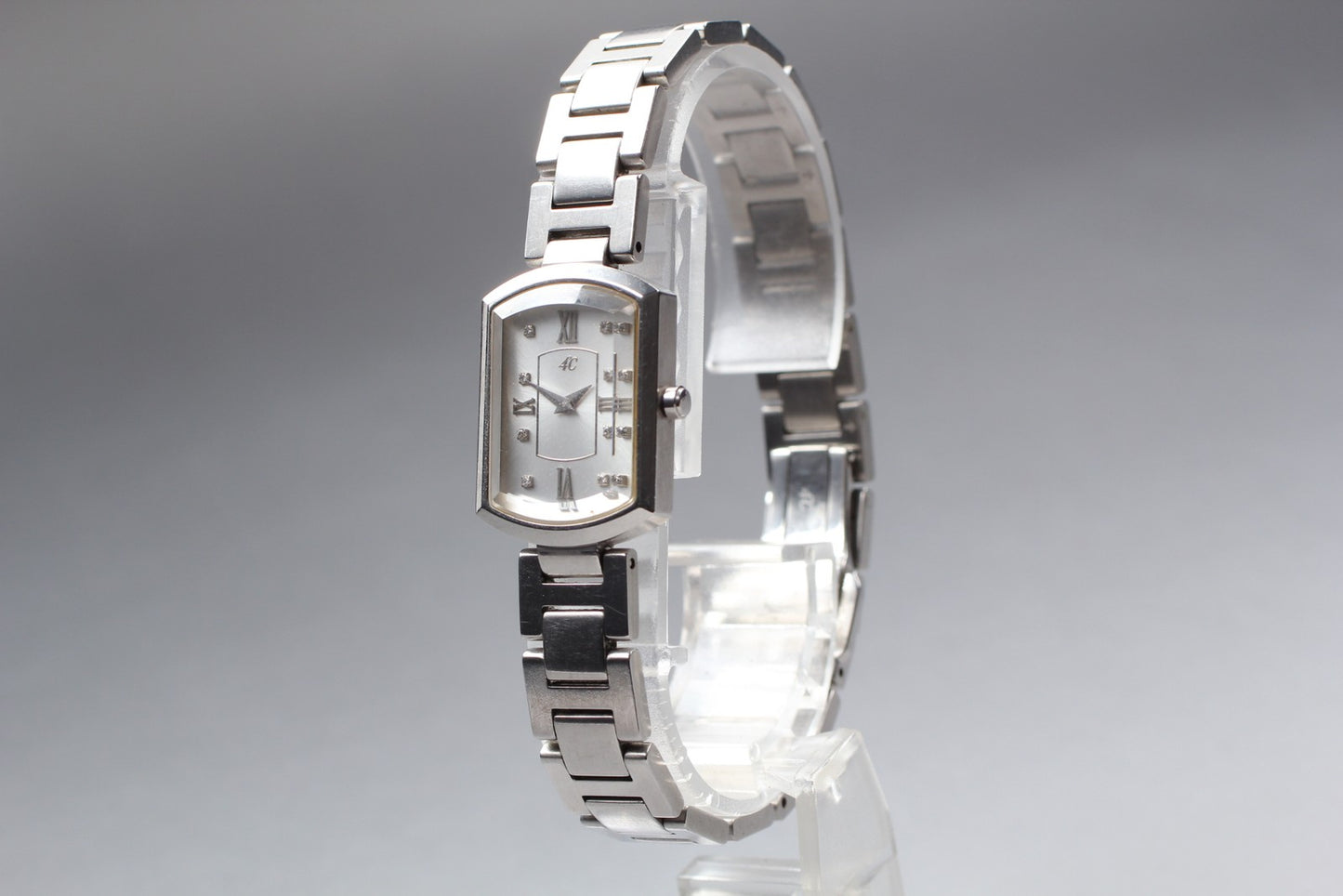 [N MINT / New Batt]  4℃ 5090 Cut glass crystal 8P Dia Quartz Ladies Watch JAPAN
