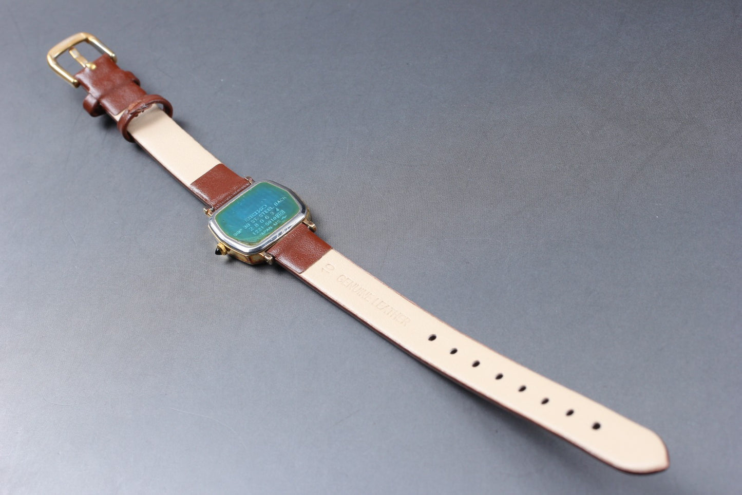 Vtg.1982 [N MINT] SEIKO Exceline 1221-5010 Gold 20mm Quartz Ladies Watch JAPAN