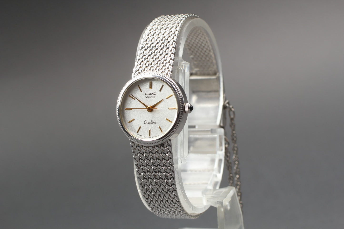 Vtg.1996 [Near MINT] SEIKO Exceline 1221-0100 bracelet Quartz Ladies Watch JAPAN