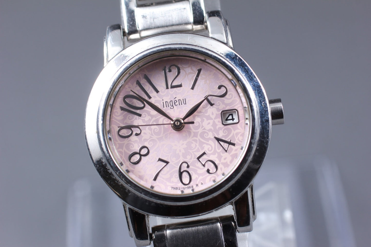 Vtg.1992 [N MINT] SEIKO ALBA ingenu 7N82-0DD0 Date Quartz Ladies Watch JAPAN