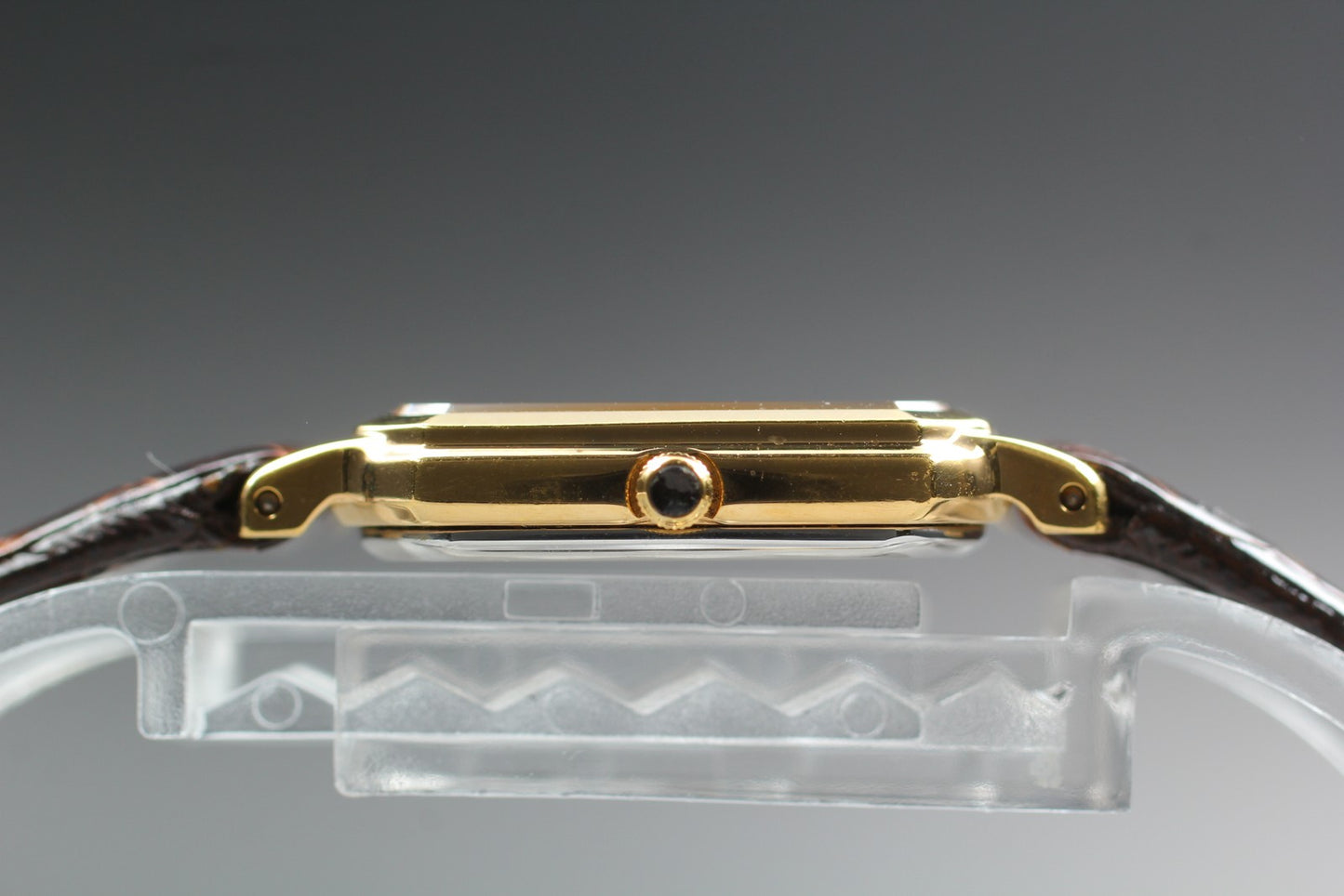 Vtg.1985 [N MINT] SEIKO 4J41-0AL0 Tank 21mm Gold Quartz Ladies Watch From JAPAN