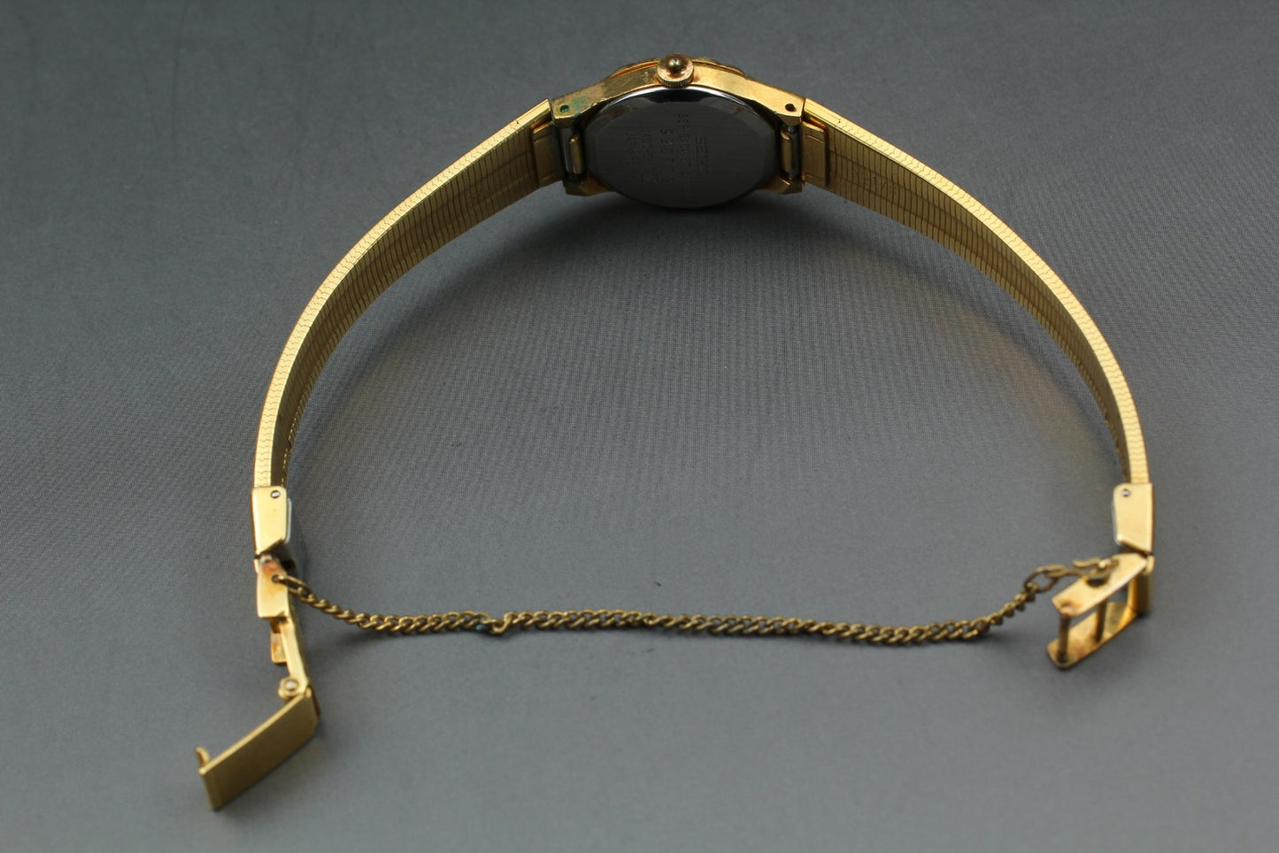 Vtg.1989 [N MINT] Seiko 1400-0110 18.5mm Gold Bracelet Quartz Ladies Watch JAPAN