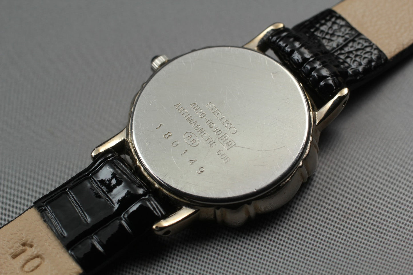 Vtg.1991 [N MINT] SEIKO EXCELINE 4N20-0630  Diamond Quartz Ladies Watch JAPAN