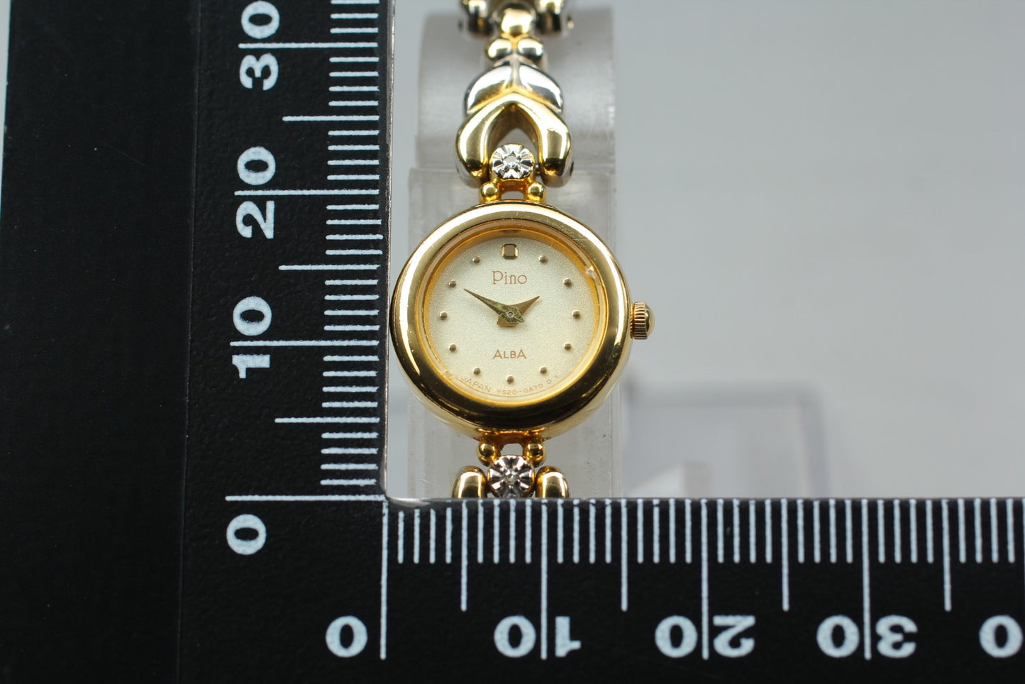 Vtg.1991 [Exc+5] SEIKO ALBA Piko Y520-0A30 Bracelet Quartz Ladies Watch JAPAN