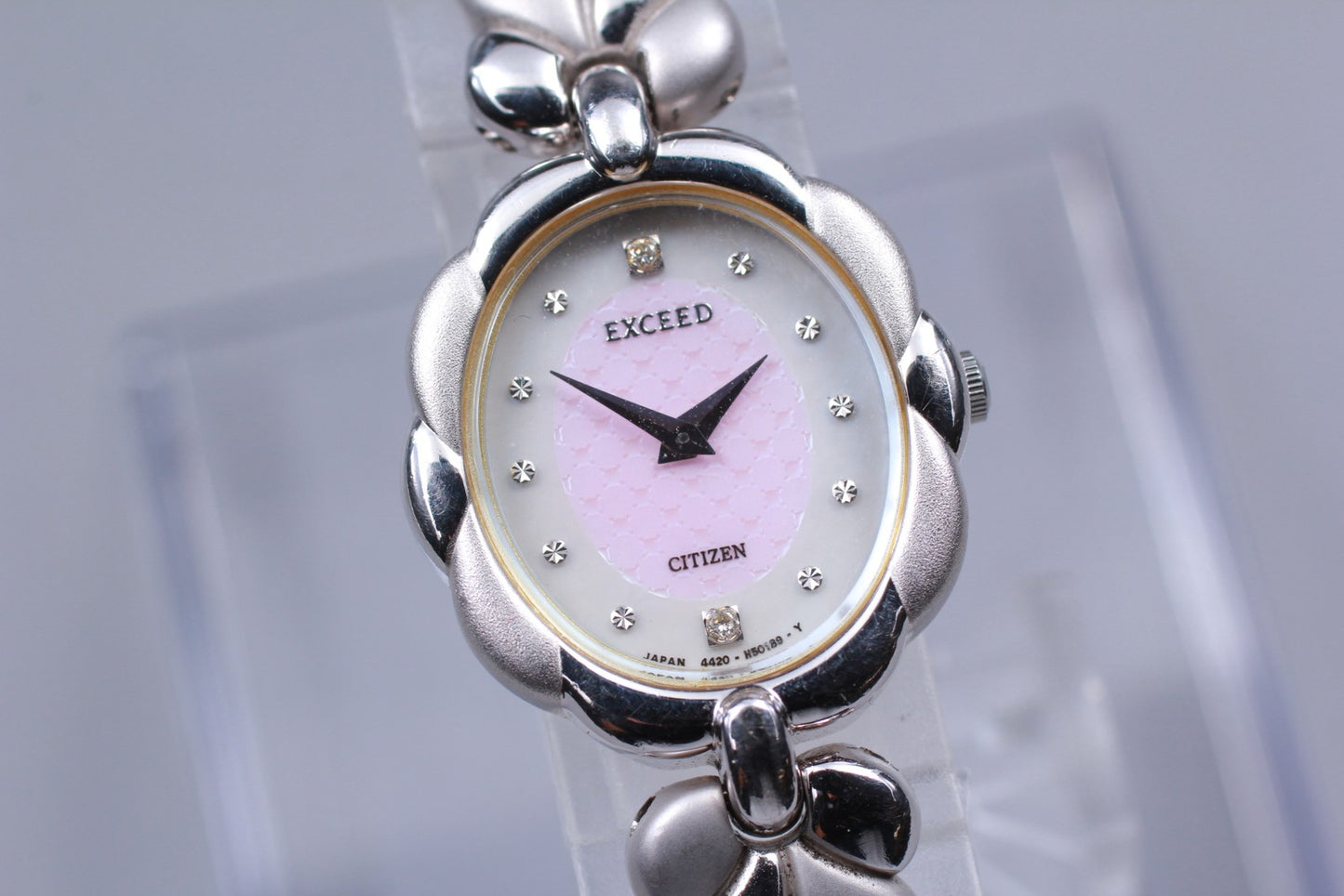 Vin.1990 [N MINT] CITIZEN EXCEED 4420-E42193 SV925 2P Quartz Ladies Watch JAPAN