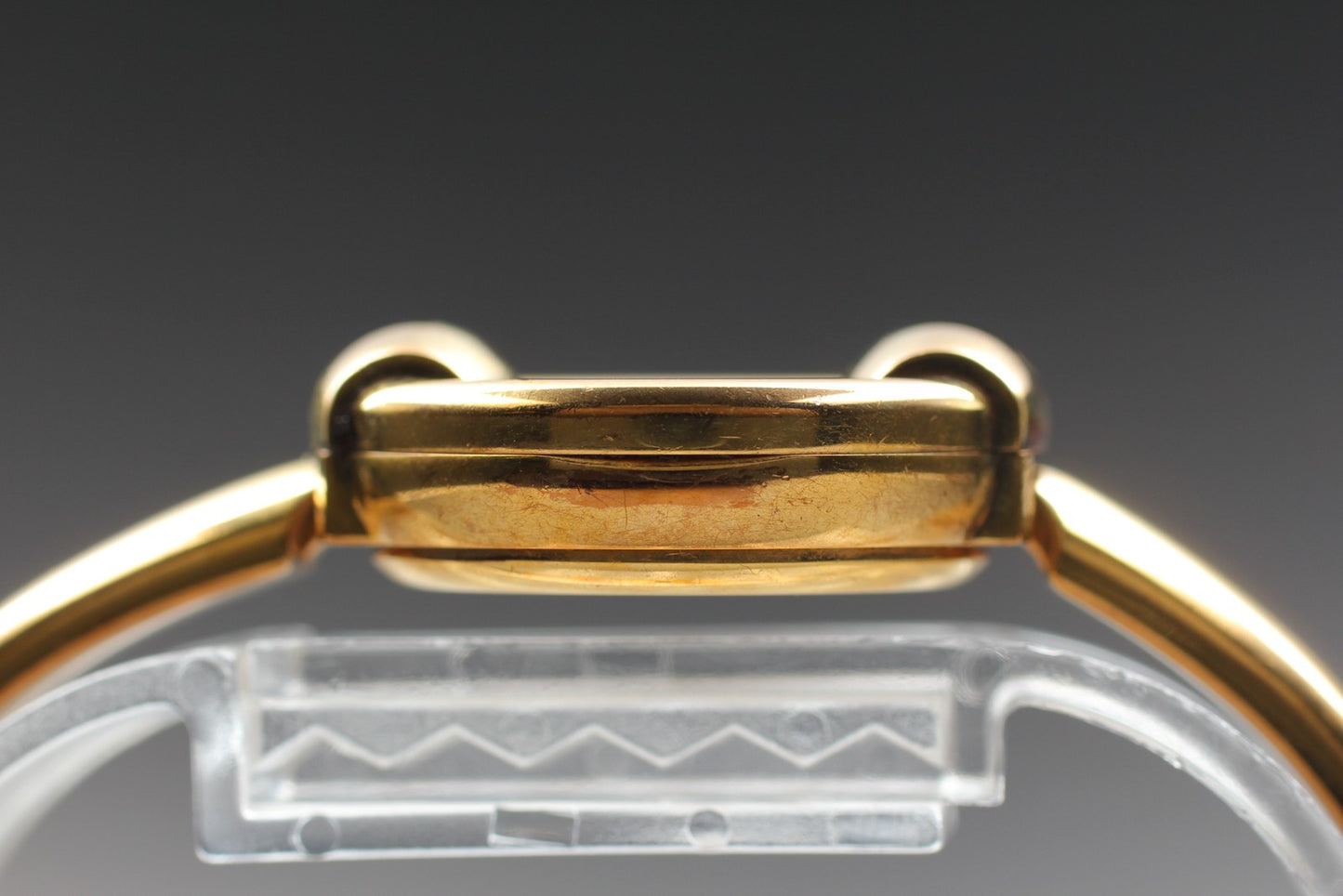 Vtg  [N MINT / New Batt] Gucci 1400L 25mm Gold Pink Sima Quartz Women's JAPAN