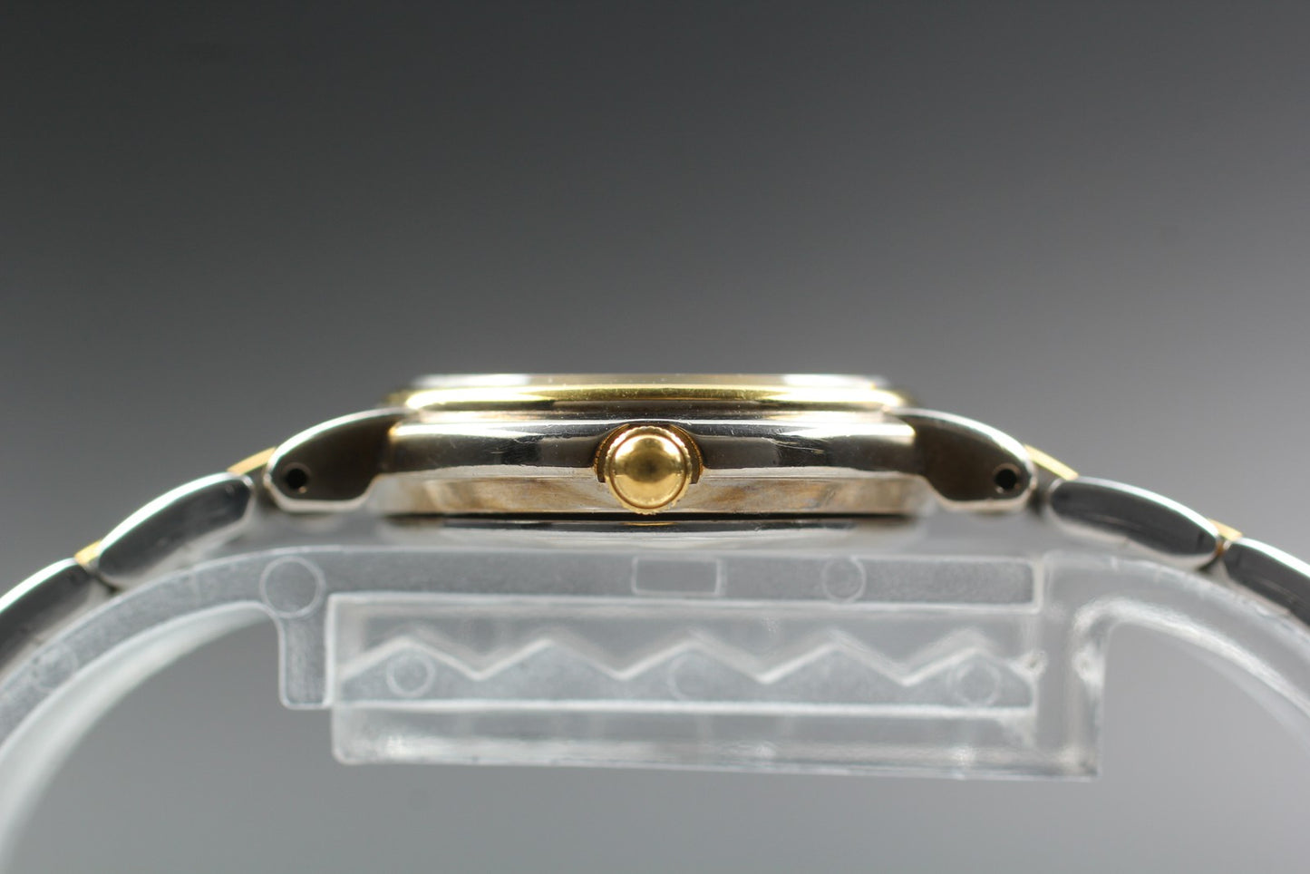 Vtg.1995 [N MINT] SEIKO 1F21-0K00 Round Roman Gold Quartz Ladies Watch JAPAN