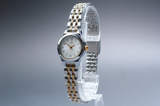 Vtg.1994 [N MINT / New Batt] SEIKO ALBA V501-0BT0 23mm Quartz Ladies Watch JAPAN