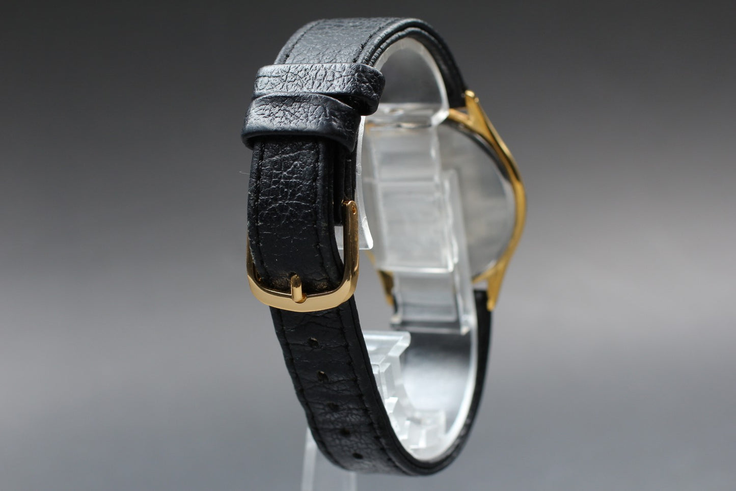Vtg.1995[N MINT] SEIKO SPIRIT 5E21-6D70 Roman 33mm Gold Quartz Men's Watch JAPAN