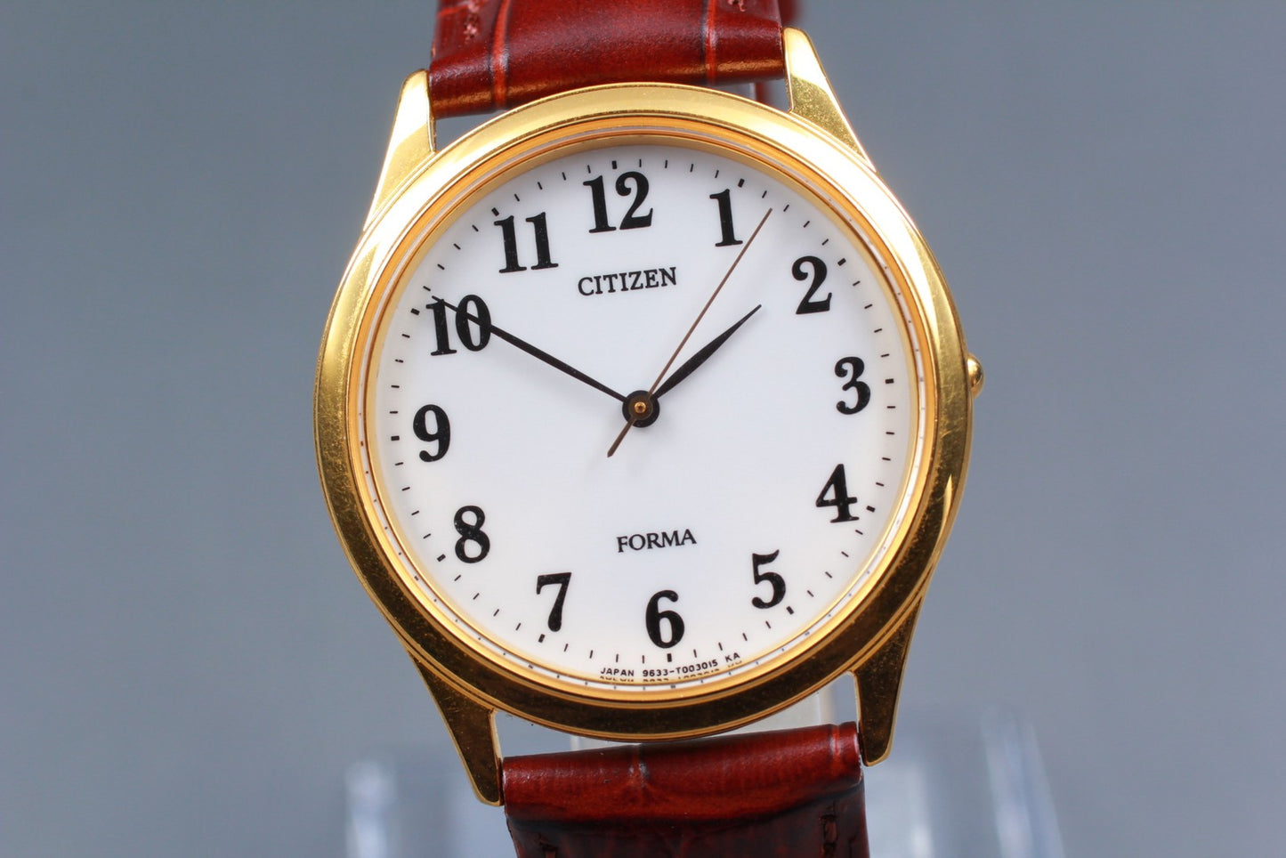 Vtg.1995 [N MINT] CITIZEN FORMA 9633-T001769 33mm Quartz Men's Watch From JAPAN