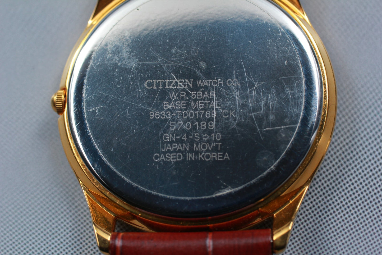 Vtg.1995 [N MINT] CITIZEN FORMA 9633-T001769 33mm Quartz Men's Watch From JAPAN