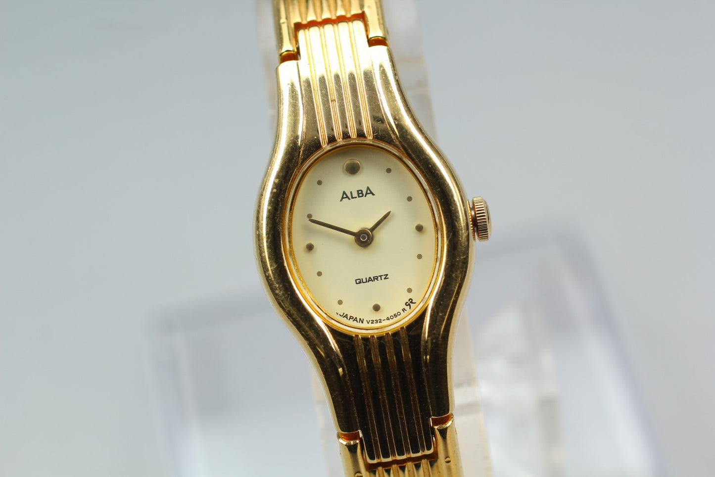 Vyg.1988 [N MINT] SEIKO ALBA V232-7040 17mm Bracelet Quartz Ladies Watch JAPAN