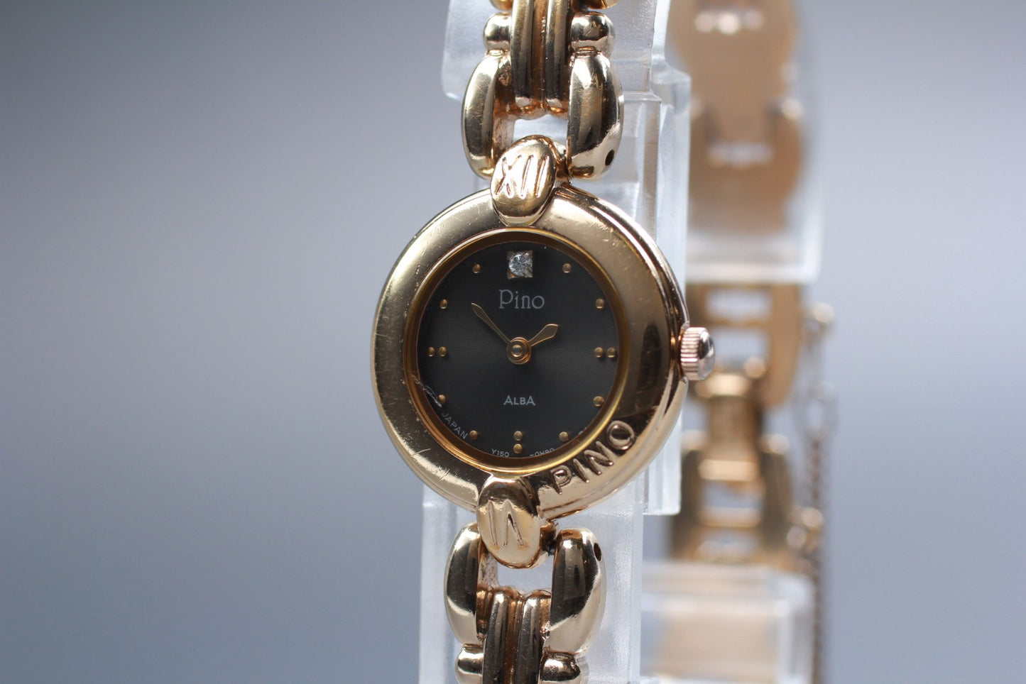 Vtg.1990 [N MINT] SEIKO ALBA Pino Y150-0C80 19mm Quartz Ladies Watch From JAPAN