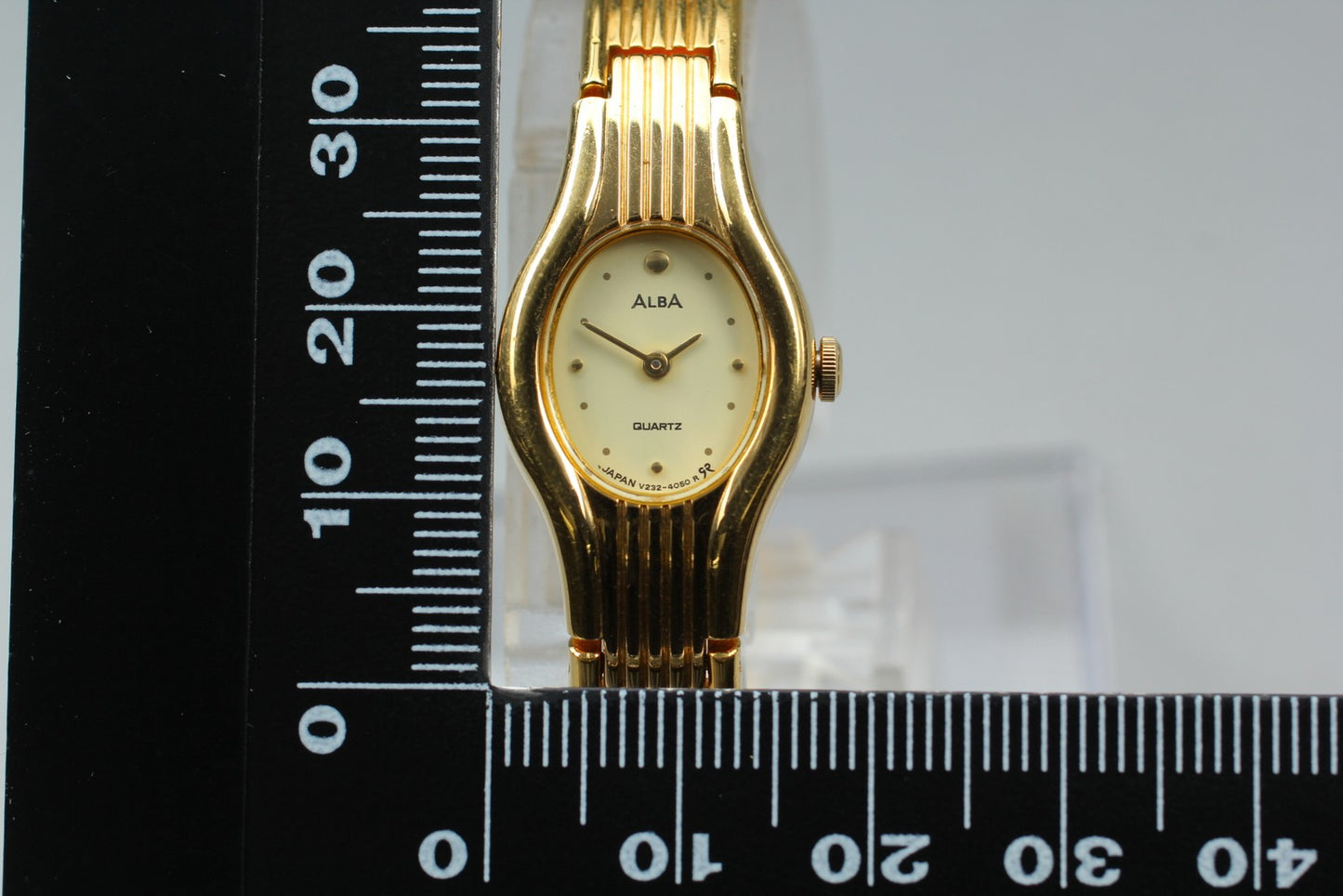 Vyg.1988 [N MINT] SEIKO ALBA V232-7040 17mm Bracelet Quartz Ladies Watch JAPAN