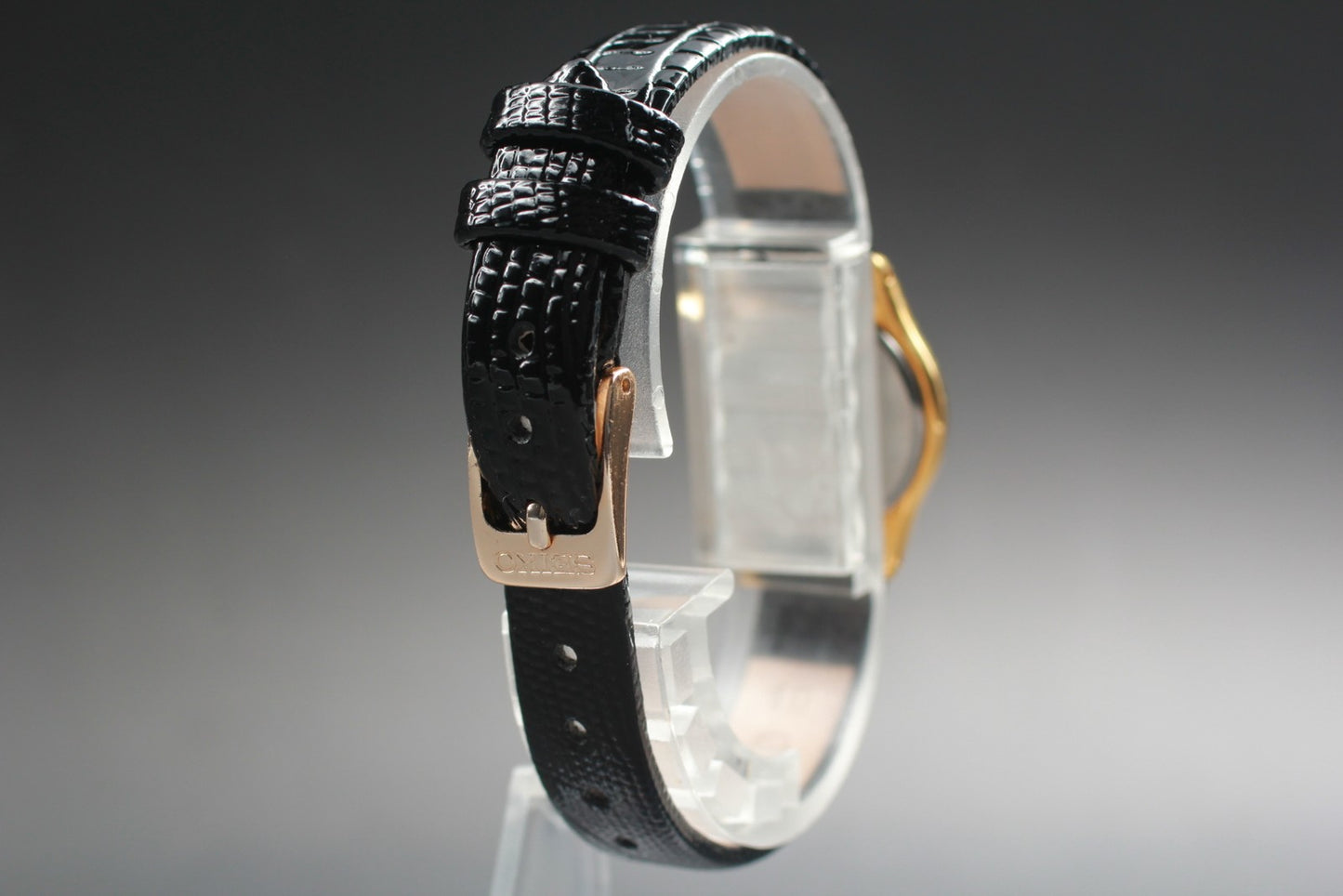Vtg.1996 [N MINT] SEIKO 2P21-0A80 Round Roman Gold Quartz Ladies Watch JAPAN