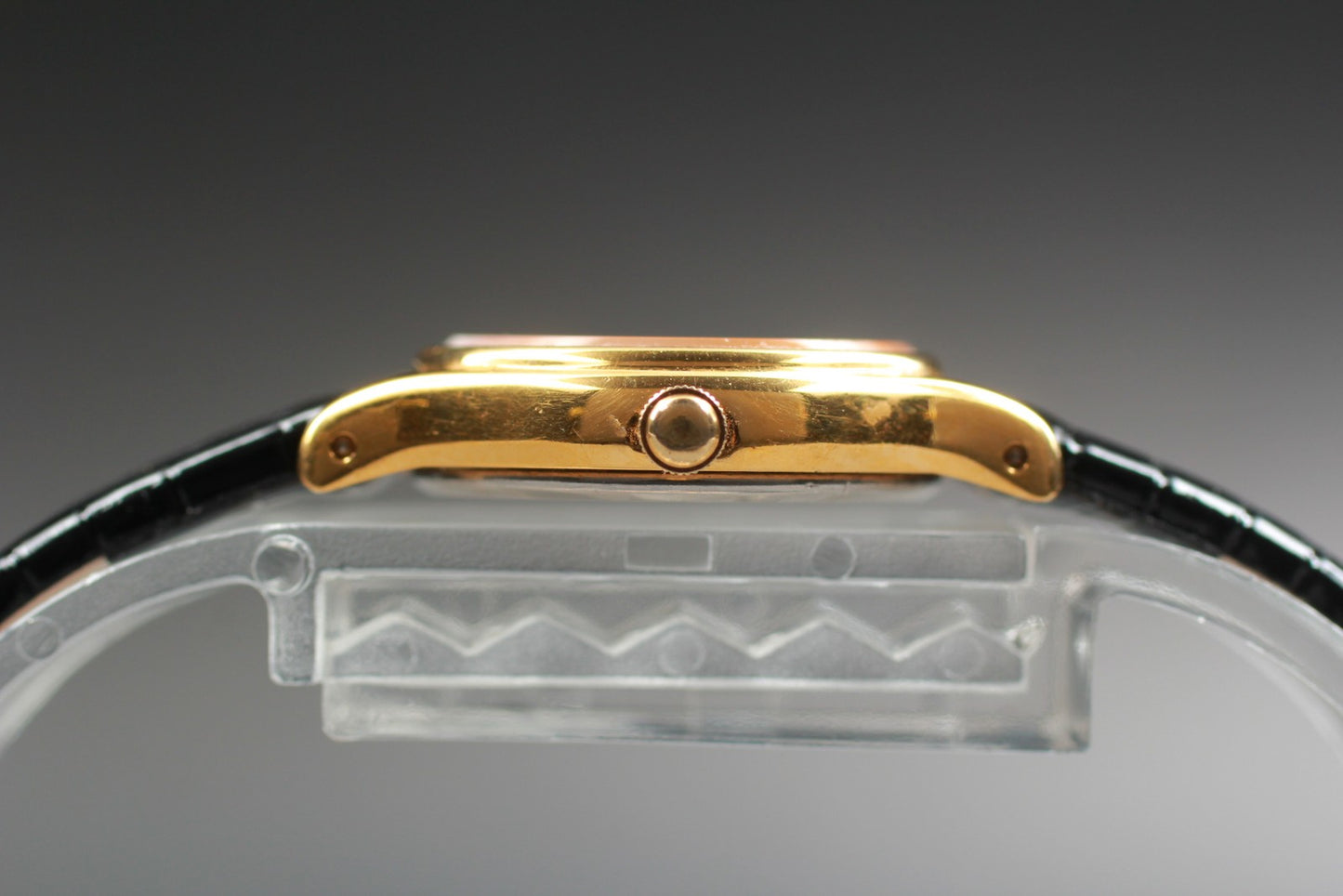 Vtg.1996 [N MINT] SEIKO 2P21-0A80 Round Roman Gold Quartz Ladies Watch JAPAN