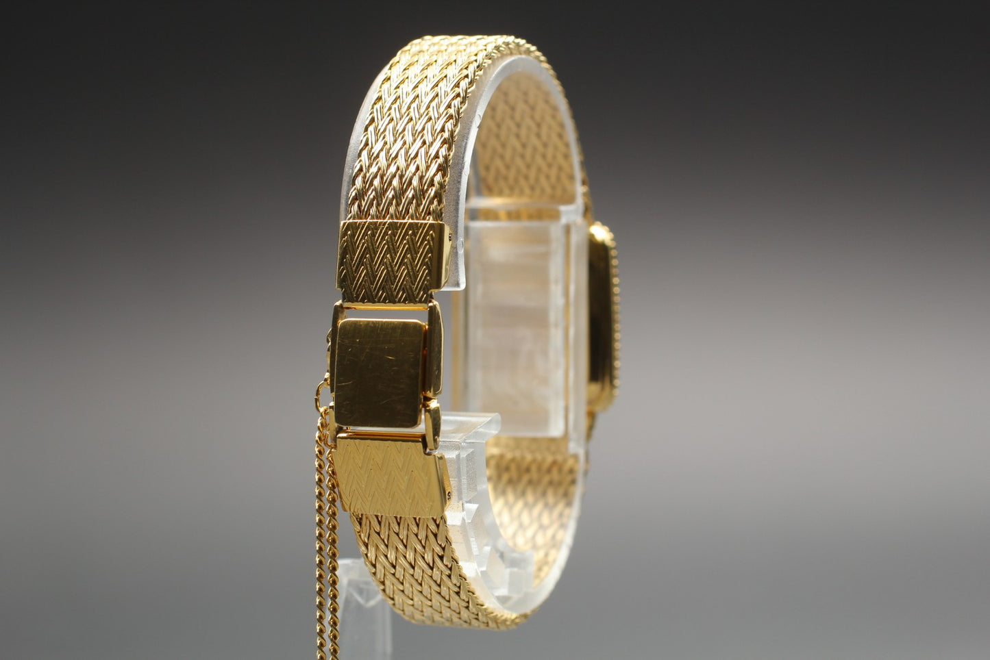 Vin.1989 [N MINT] SEIKO 1400-5140 Tank 18.5cm Gold Bracelet Ladies Watch JAPAN