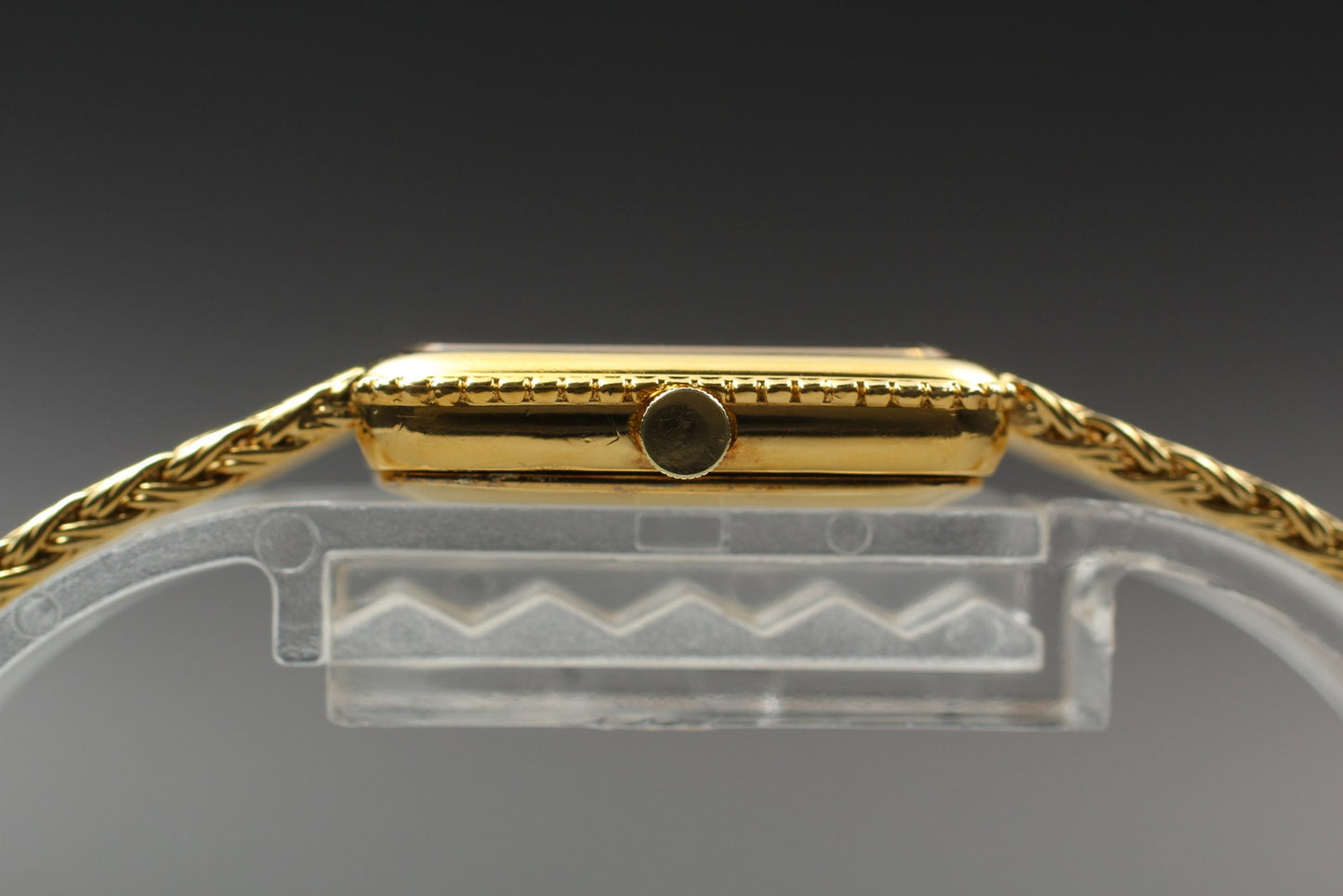 Vin.1989 [N MINT] SEIKO 1400-5140 Tank 18.5cm Gold Bracelet Ladies Watch JAPAN