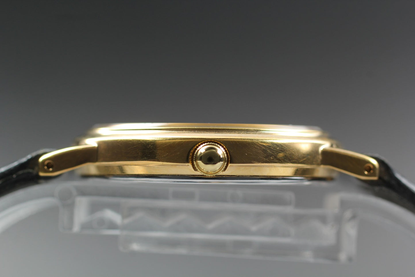 Vtg.1999 [N MINT] SEIKO 7N01-HZA0 Round 32mm Gold Quartz Men's Watch From JAPAN