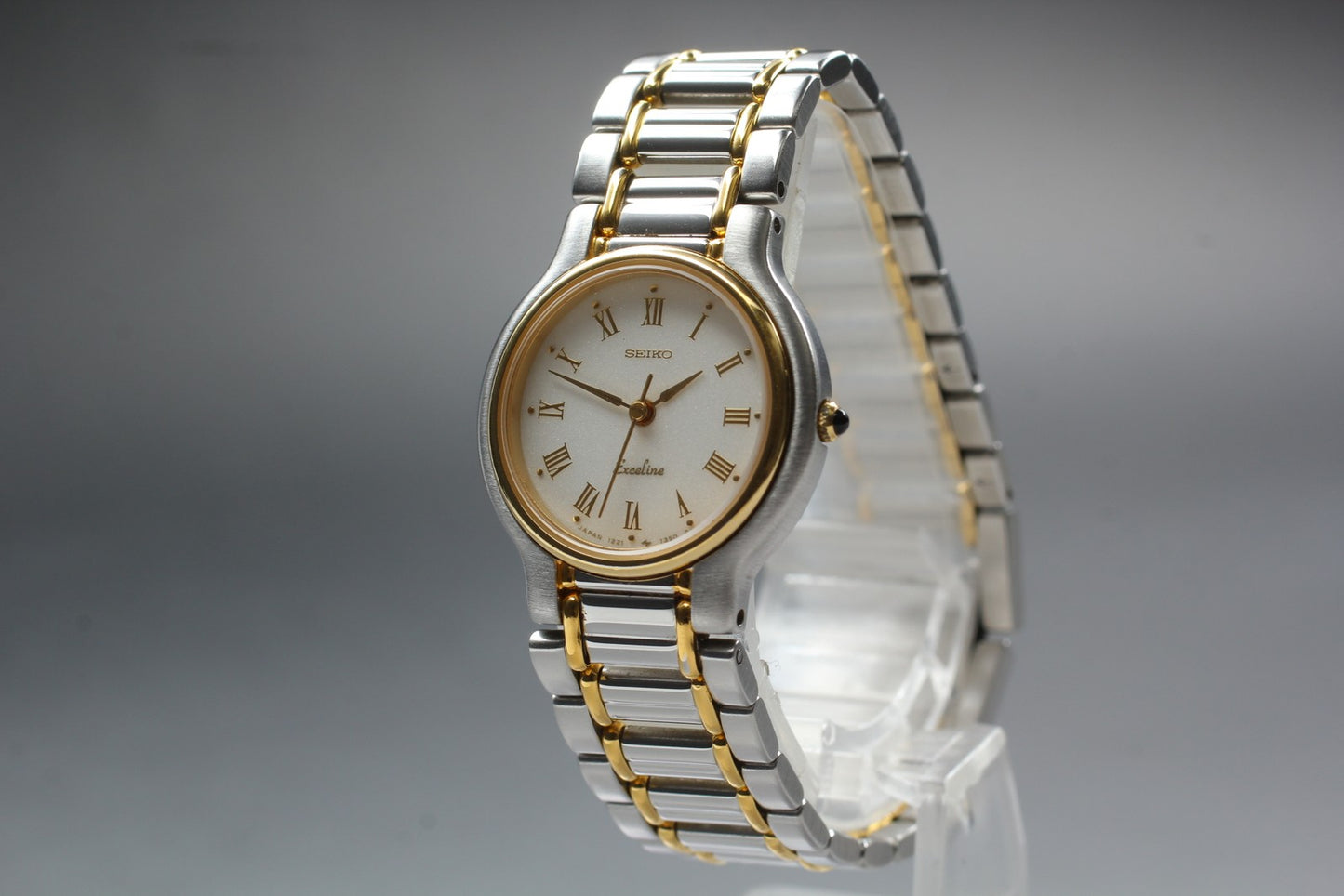 Vtg.1990 [N MINT] SEIKO Exceline 1221-0190 Bracelet Quartz Ladies Watch JAPAN