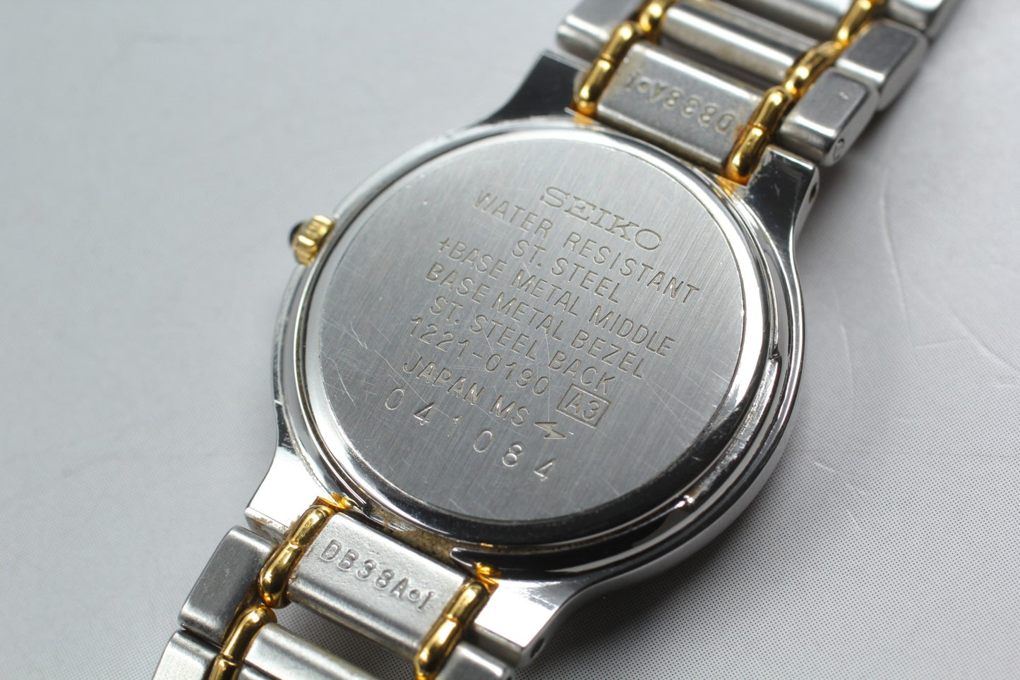 Vtg.1990 [N MINT] SEIKO Exceline 1221-0190 Bracelet Quartz Ladies Watch JAPAN