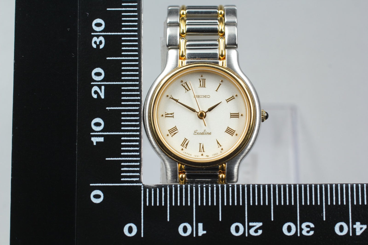 Vtg.1990 [N MINT] SEIKO Exceline 1221-0190 Bracelet Quartz Ladies Watch JAPAN