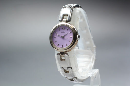 Vtg.1993 [N MINT] SEIKO Alba 1N01-0BE0 20mm Bracelet Quartz Ladies Watch JAPAN